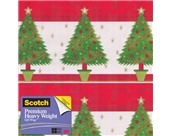 Scotch Gift Wrap, Festive Trees Pattern, 25-Square Feet, 30-...