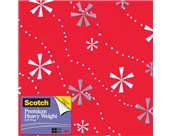 Scotch Gift Wrap, Snowflaked Stripes Pattern, 25-Square Feet...