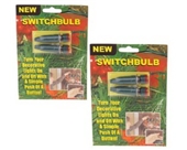 Switchbulb Push Button Light Switch with Adapter, Turn xmas lights on with a push of a button