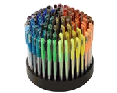 TEKwriterUSA Gelwriter Gel Pen Set with Rotating Stand, 100-Count (27131-D)