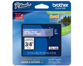 Brother TZ145 3/4 In. White On Clear P-touch Tape, TZe-145