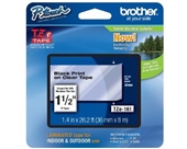 Brother TZe161 Laminated Black on Clear, 1.5 Inch Tape