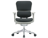 Ergohuman V210FBLK Chair with Black Fabric and Grey Frame