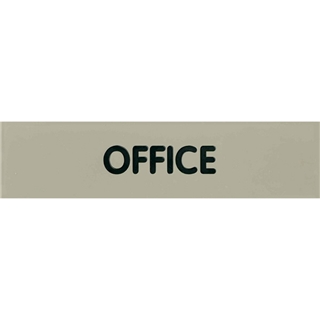Garvey Engraved Style Plastic Signs 098003 Office - Grey