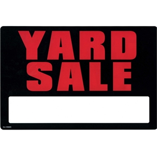 Garvey Printed Plastic Sign 098020 Garage/Yard Sale 2 Sided