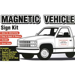 Garvey Sign 098027 Magnetic Vehicle Sign Kit