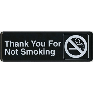 Garvey ADA and Contemporary Signs 098038 Thank You 4 Not Smoking