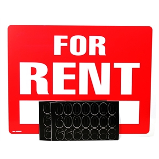 Garvey Sign 098065 For Rent Kit with Phone