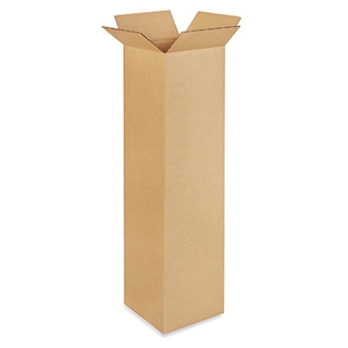 10" x 10" x 38" Tall Corrugated Boxes (Bundle of 25)