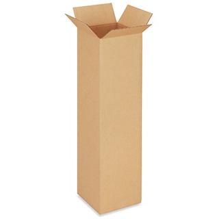 10" x 10" x 40" Tall Corrugated Boxes (Bundle of 25)