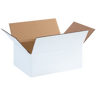 11 3/4" x 8 3/4" x 4 3/4" White Corrugated Boxes (Bundle of 25)