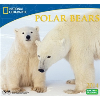 2014 National Geographic Polar Bears Deluxe Wall Calendar
