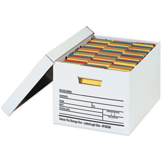 24" x 12" x 10" Auto-Lock Bottom File Storage Boxes (12 Each Per Case)