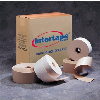 3" x 375' Kraft Intertape - Carton Master Reinforced Tape (8 Per Case)