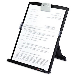 3M Products - 3M - Fold-Flat Freestanding Desktop Copyholder, Plastic, 150 Sheet Capacity, Black - Sold As 1 Each
