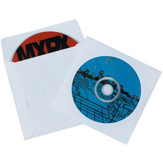 4 7/8" x 5" Paper Windowed CD Sleeves (500 Per Case)