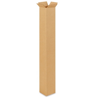 4" x 4" x 36" Tall Corrugated Boxes (Bundle of 25)
