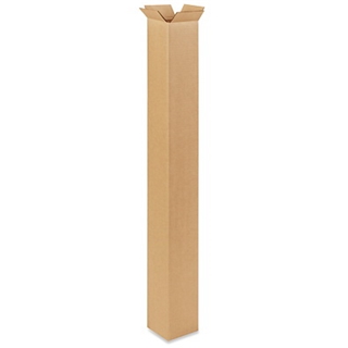 4" x 4" x 40" Tall Corrugated Boxes (Bundle of 25)