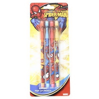 4pk Spiderman Pop Up Pencils