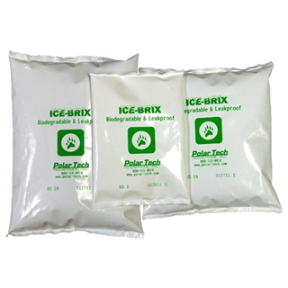 6 1/4" x 6" x 1" - 16 oz. Ice-Brix™ Biodegradable Packs (36 Per Case)