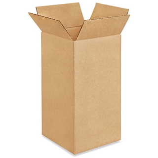 6" x 6" x 12" Tall Corrugated Boxes (Bundle of 25)