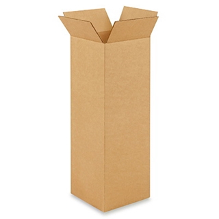 6" x 6" x 18" Tall Corrugated Boxes (Bundle of 25)
