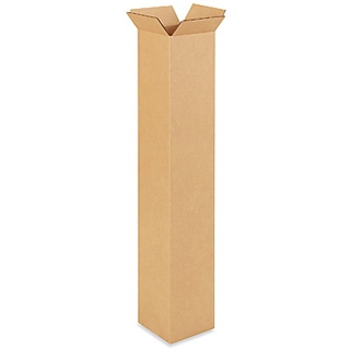 6" x 6" x 38" Tall Corrugated Boxes (Bundle of 25)