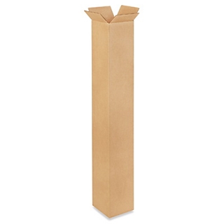 6" x 6" x 40" Tall Corrugated Boxes (Bundle of 25)