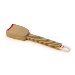 8" Rigid Car Seat Belt Extender - Beige - Type A (7/8" wide metal tongue) - Buckles Right In!