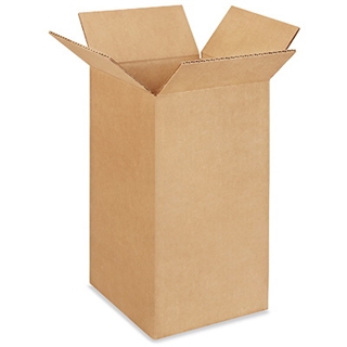 8" x 8" x 14" Tall Corrugated Boxes (Bundle of 25)