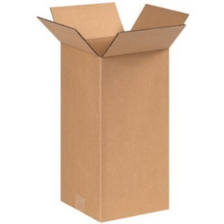 8" x 8" x 16" Tall Corrugated Boxes (Bundle of 25)