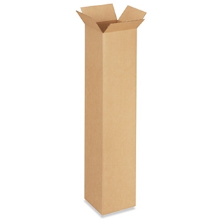 8" x 8" x 42" Tall Corrugated Boxes (Bundle of 20)