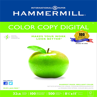Hammermill Color Copy Digital, 32 , 8-1/2 x 11 Inches, 100 Bright, 500Sheet