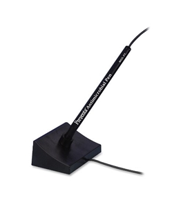PM Preventa 05051 PM Preventa Wedge Base Counter Pen, Black Barrel, Black Ink, Med Pt, 0.80 mm (Pack of 3)