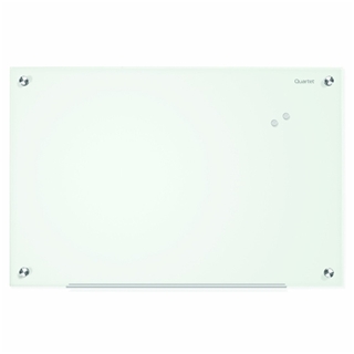 Quartet Infinity Glass Magnetic Marker Board, 6 x 4 Feet, White Surface, Frameless