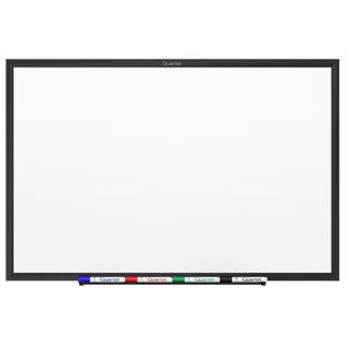 Quartet Standard Magnetic Whiteboard, 4 x 3 Feet, Black Aluminum Frame