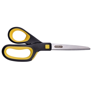 Stanley 8 Inch All-Purpose Ergonomic Scissor (SCI8EST-YLW), Yellow/Black 