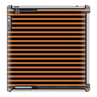 Uncommon LLC Deflector Hard Case for iPad 2/3/4 - Candy Stripe Brick Orange (C0010-YN)