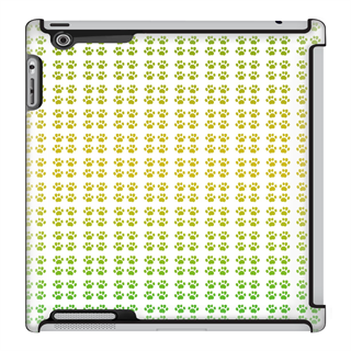 Uncommon LLC Deflector Hard Case for iPad 2/3/4 - Paws Gradient Green Yellow (C0010-WX)