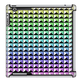 Uncommon LLC Deflector Hard Case for iPad 2/3/4 - Rainbow Studs (C0070-LR)
