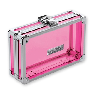 Pencil Box Acrylic Pink - Clear Pink Acrylic - Vaultz - VZ00095