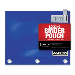 Locking Binder Pouch -Blue - Vaultz - VZ00519