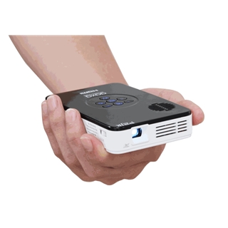AAXA KP-100-02 P2 Jr Pico Projector with 2 Hour Battery Life, Pocket Size, 20,000 Hour LED Life, Mini-HDMI, Mini-VGA, Media Player , DLP Projector