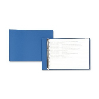ACCO 59273 Flexible Accohide Square Ring Binder For 11X14-7/8 Sheets, 1-1/2 Cap., Blue