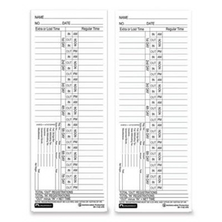 ACP091142470 - Weekly Time Cards, Antimicrobial, Double-Sided, 400/PK, White