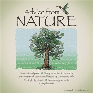 Advice from Nature 2012 Linen Wall Calendar
