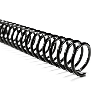 Akiles 10mm 36" Length Plastic Spiral Coil Bindings 4:1 Pitch (100 Pcs), Black