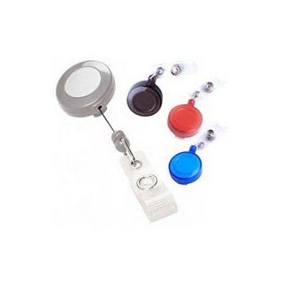 Akiles Red Retractable Badge Holders (Qty 10)