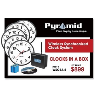 Pyramid&#146;s Clocks in a Box Analog Bundle - Wireless Synchronized Clock System