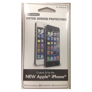 Apple iPhone 5 Fellowes WriteRight Fitted Screen Protectors Custom Fit 3-Pack
